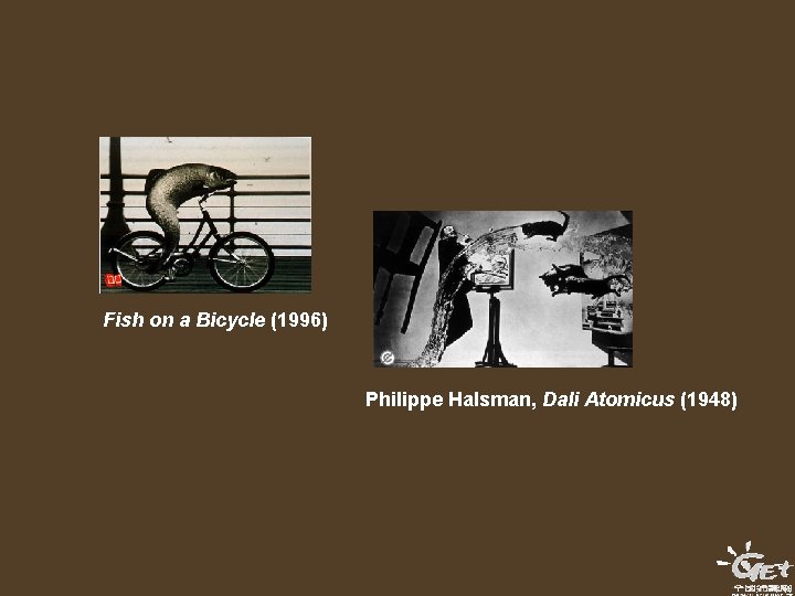 Fish on a Bicycle (1996) Philippe Halsman, Dali Atomicus (1948) 