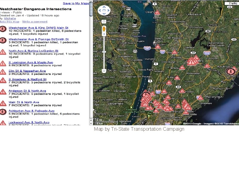 And the #’s for Westchester? Map by Tri-State Transportation Campaign 
