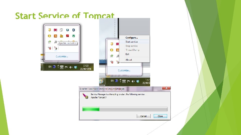 Start Service of Tomcat 