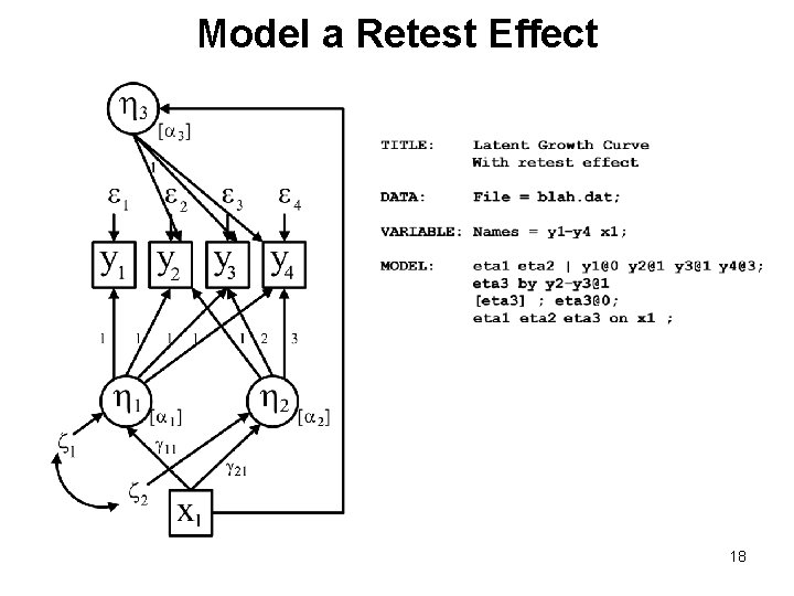 Model a Retest Effect 18 