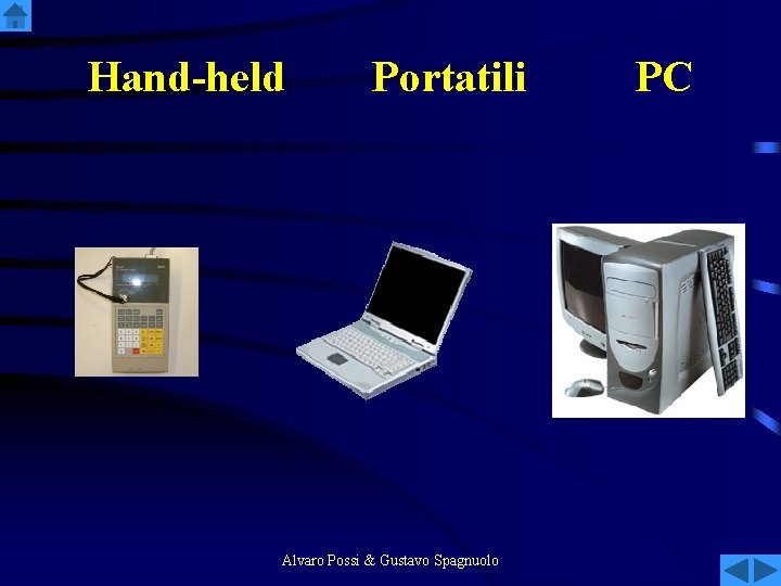 Hand-held Portatili Alvaro Possi & Gustavo Spagnuolo PC 