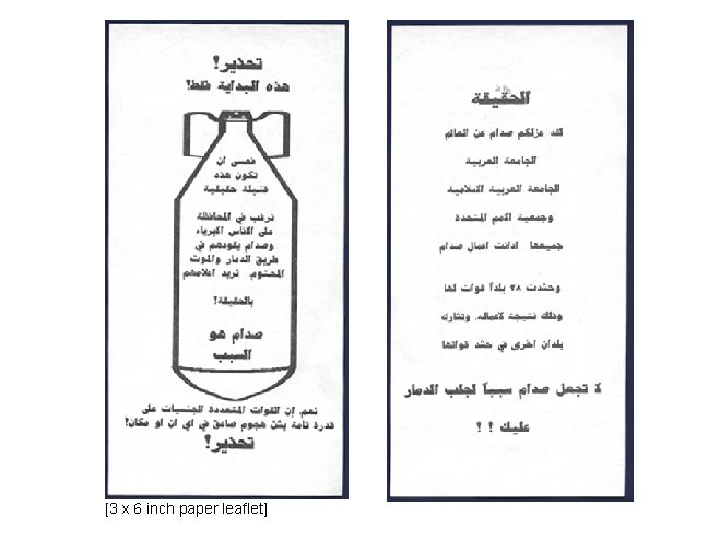 [3 x 6 inch paper leaflet] 