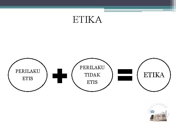 ETIKA PERILAKU ETIS PERILAKU TIDAK ETIS ETIKA ETIKA PERILAKU ETIS PERILAKU TIDAK ETIS ETIKA