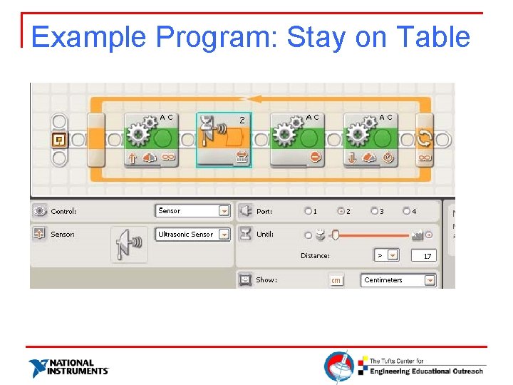 Example Program: Stay on Table 