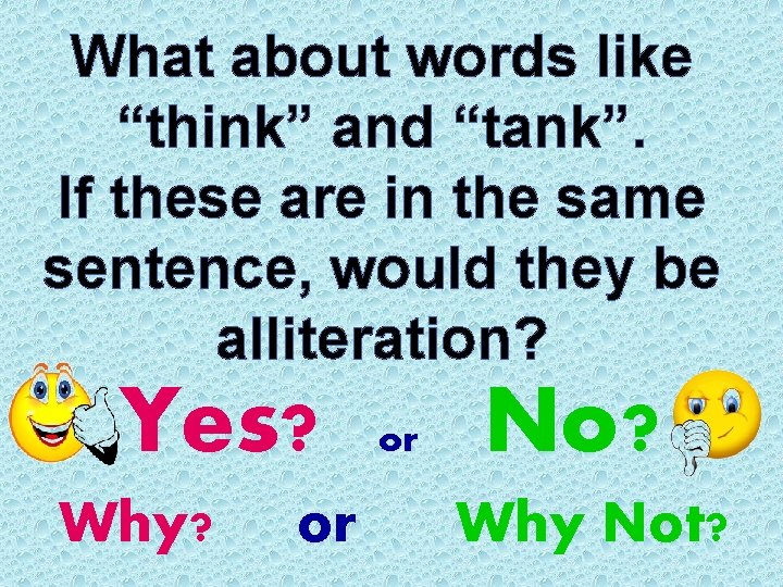 What about words like “think” and “tank”. If these are in the same sentence,