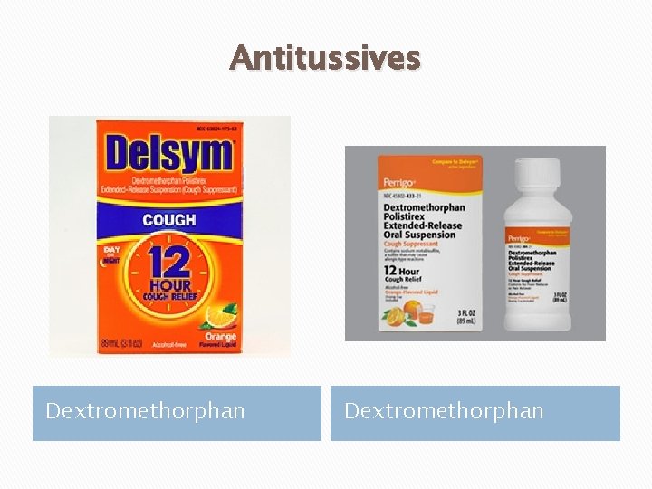 Antitussives Dextromethorphan 