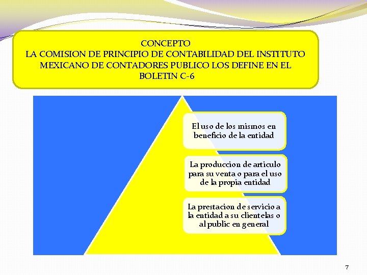 CONCEPTO LA COMISION DE PRINCIPIO DE CONTABILIDAD DEL INSTITUTO MEXICANO DE CONTADORES PUBLICO LOS