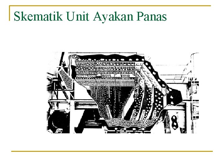Skematik Unit Ayakan Panas Skematik Unit Ayakan Panas