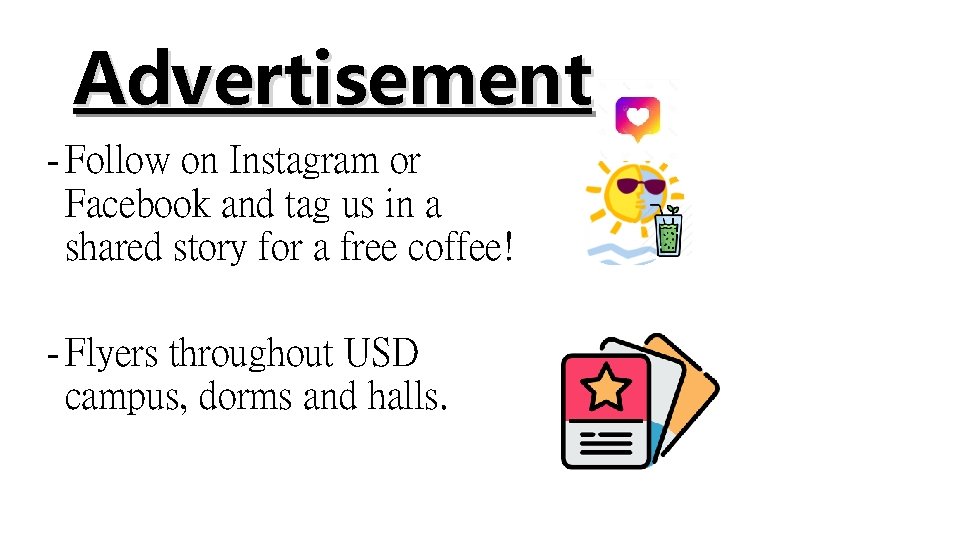 Advertisement - Follow on Instagram or Facebook and tag us in a shared story