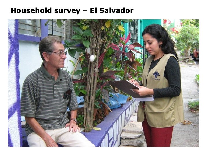Household survey – El Salvador 41 Household survey – El Salvador 41