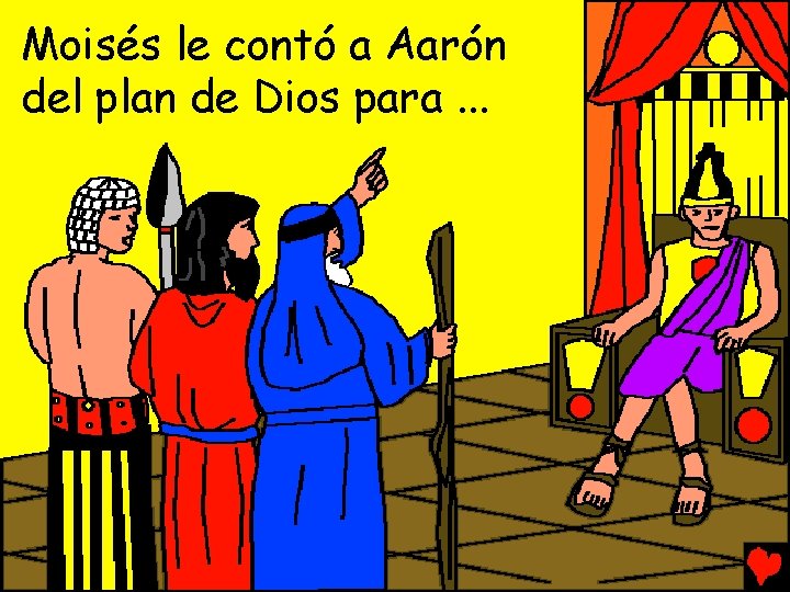 Moisés le contó a Aarón del plan de Dios para. . . 