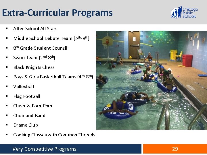 Extra-Curricular Programs § After School All Stars § Middle School Debate Team (5 th-8