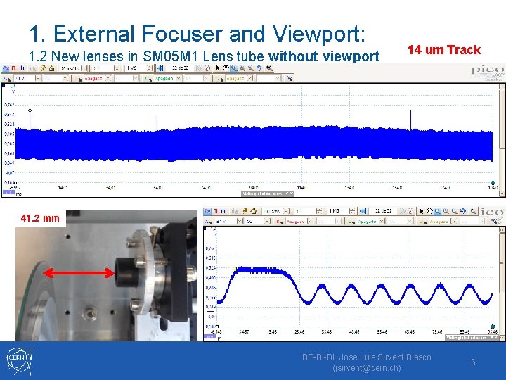 1. External Focuser and Viewport: 1. 2 New lenses in SM 05 M 1