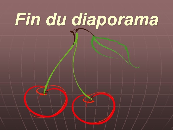 Fin du diaporama 
