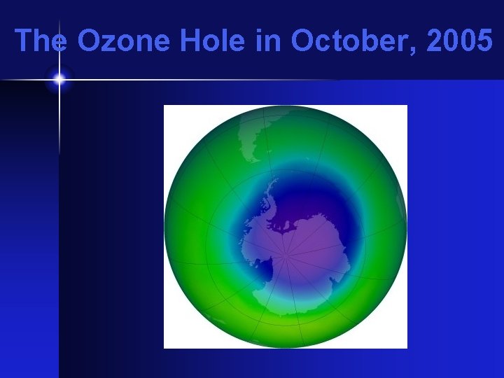 The Ozone Hole in October, 2005 