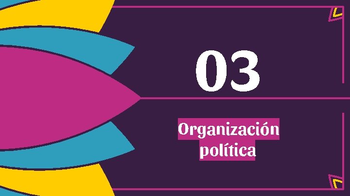 03 Organización política 