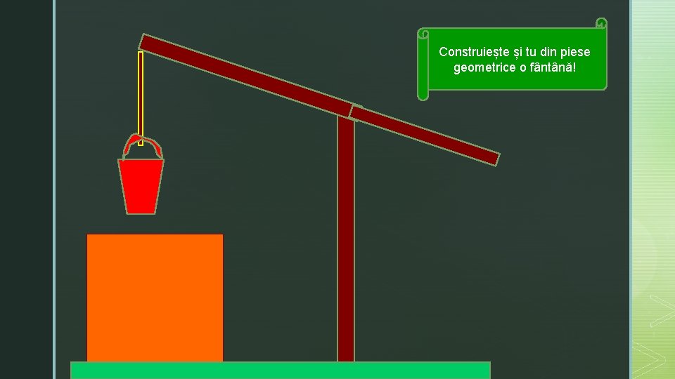 Construiește și tu din piese geometrice o fântână! 