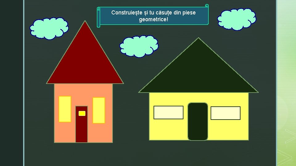 Construiește și tu căsuțe din piese geometrice! 