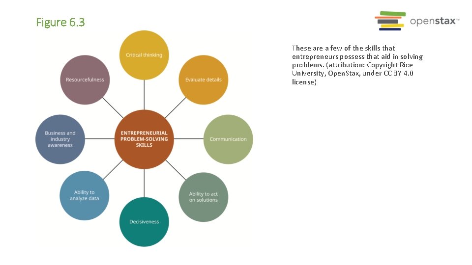 Figure 6. 3 These are a few of the skills that entrepreneurs possess that