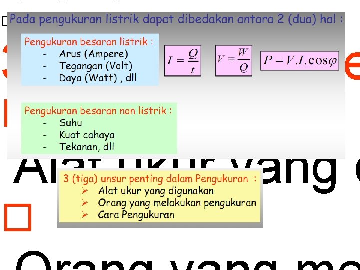  I V P � 3 (tiga) unsur pe � Alat ukur yang d