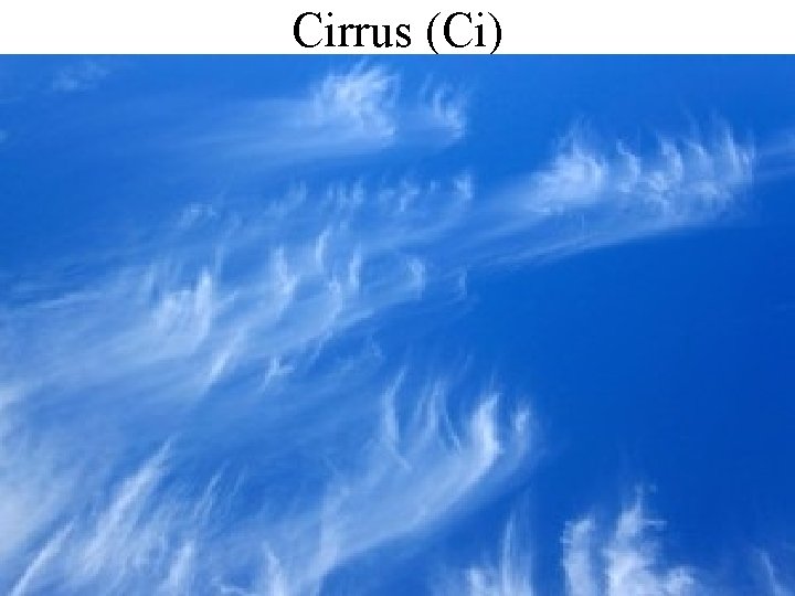 Cirrus (Ci) 