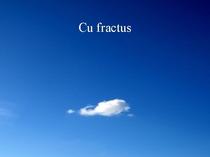 Cu fractus 