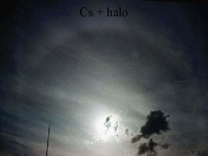 Cs + halo 