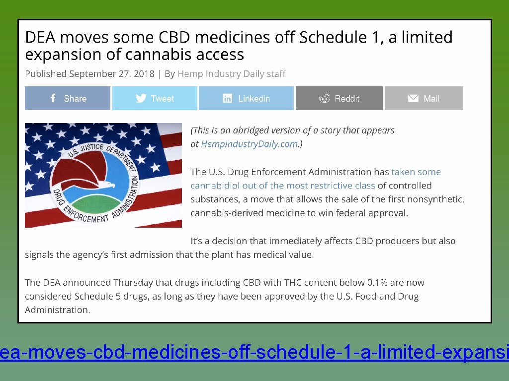 ea-moves-cbd-medicines-off-schedule-1 -a-limited-expansi 