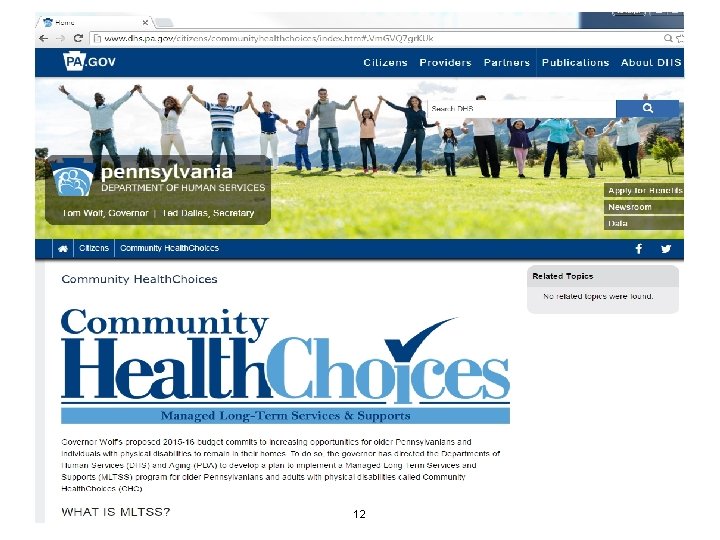 The CHC website 12 