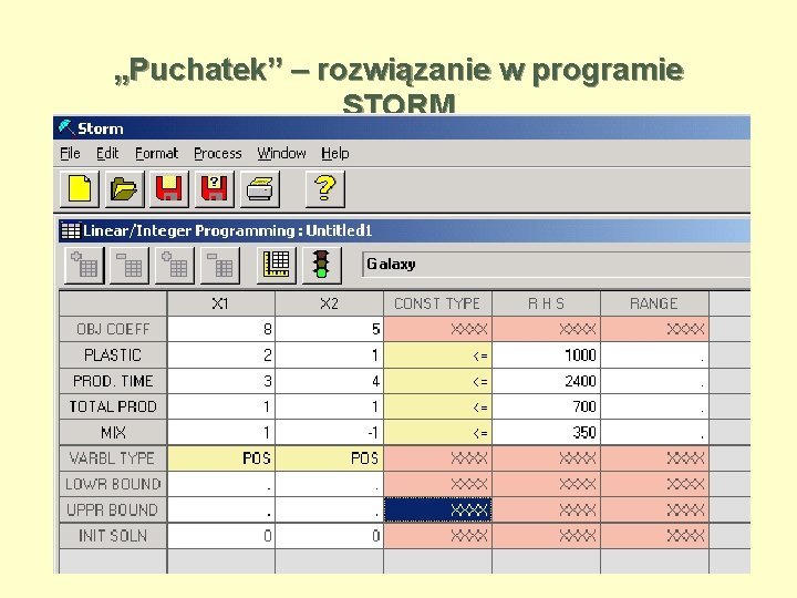 „Puchatek” – rozwiązanie w programie STORM 44 