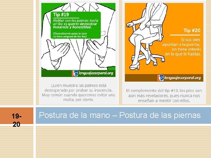 1920 Postura de la mano – Postura de las piernas 