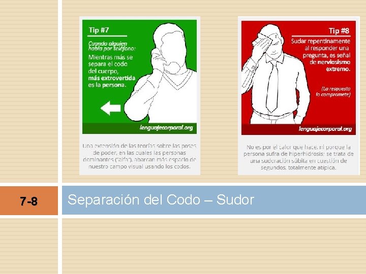 7 -8 Separación del Codo – Sudor 