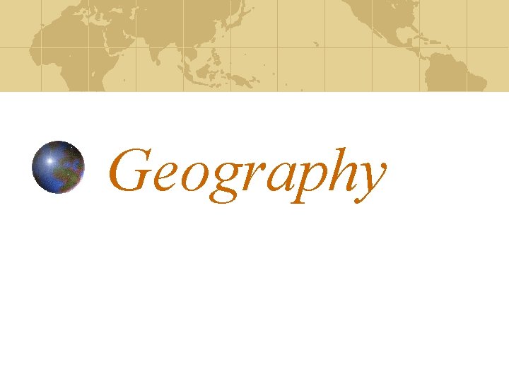 Geography 