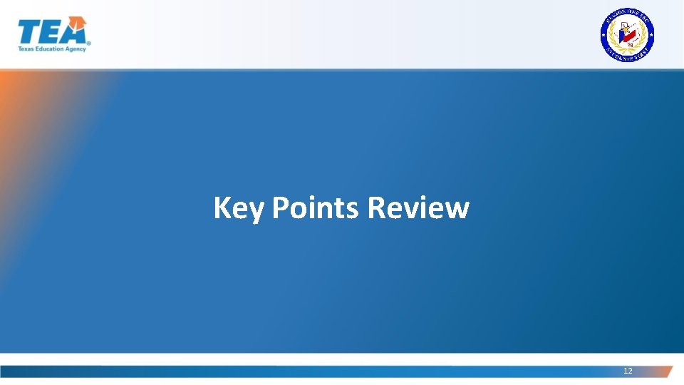 Key Points Review 12 