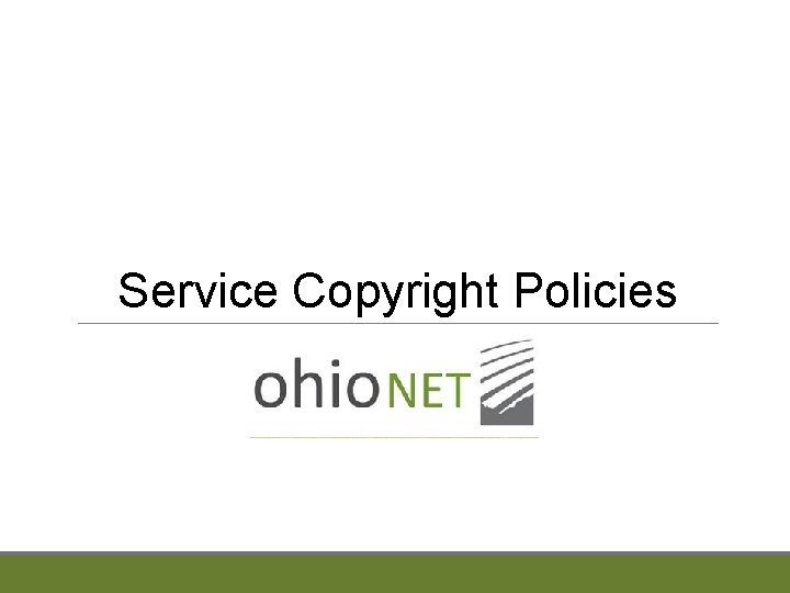 Service Copyright Policies 