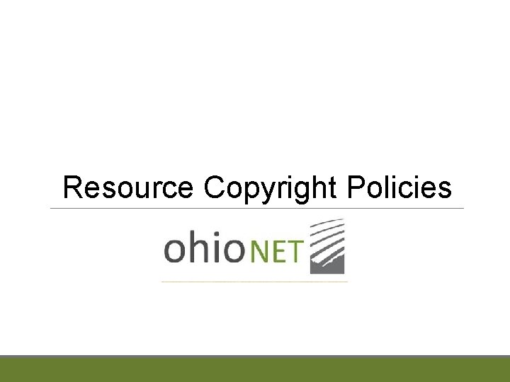 Resource Copyright Policies 