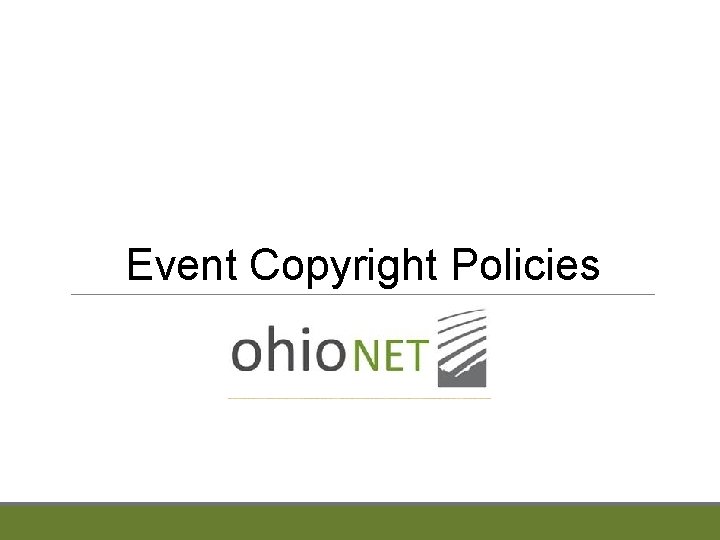 Event Copyright Policies 