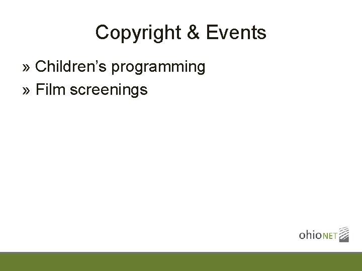 Copyright & Events » Children’s programming » Film screenings 