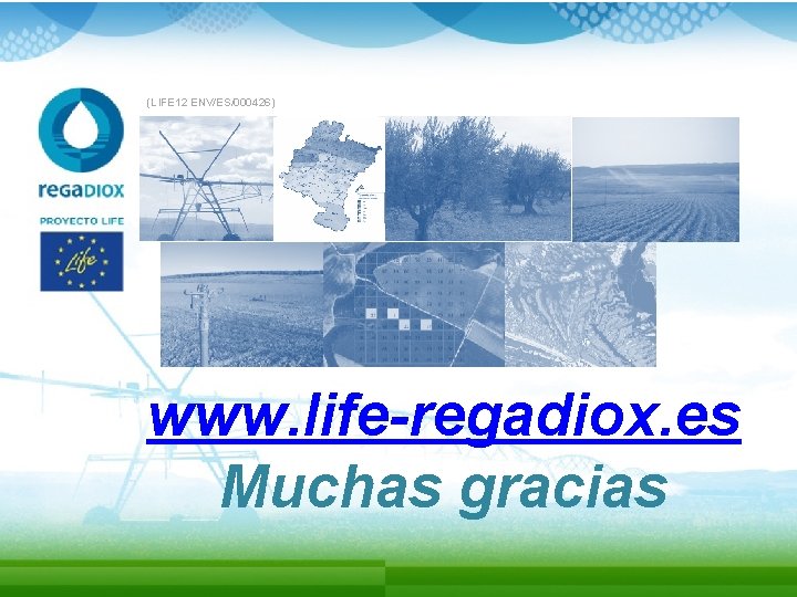 (LIFE 12 ENV/ES/000426) www. life-regadiox. es Muchas gracias 