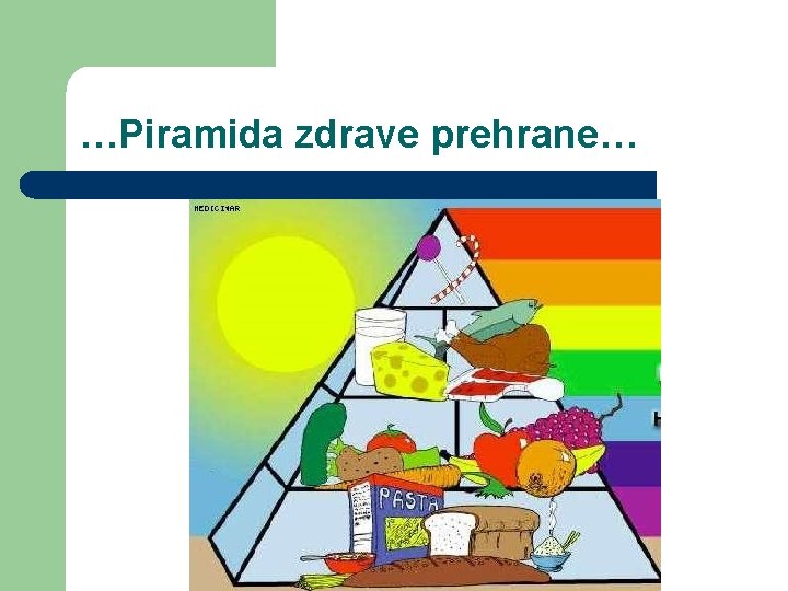 …Piramida zdrave prehrane… 
