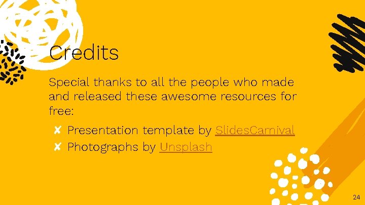 Credits Special thanks to all the people who made and released these awesome resources