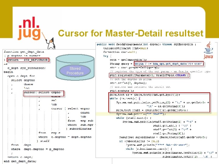 Cursor for Master-Detail resultset Stored Procedure 