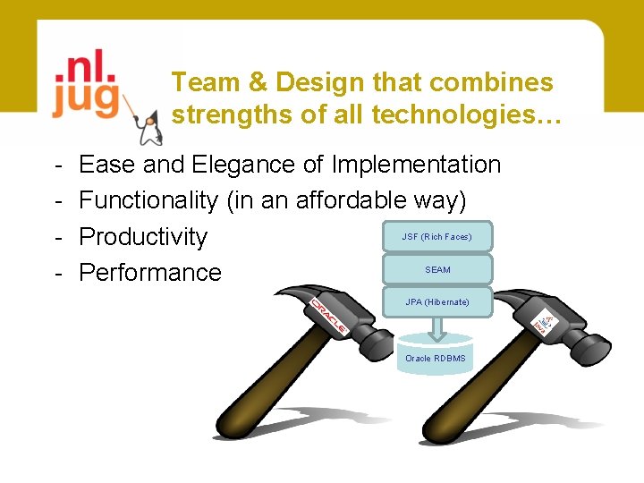 Team & Design that combines strengths of all technologies… - Ease and Elegance of