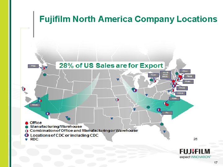 Fujifilm North America Company Locations 17 