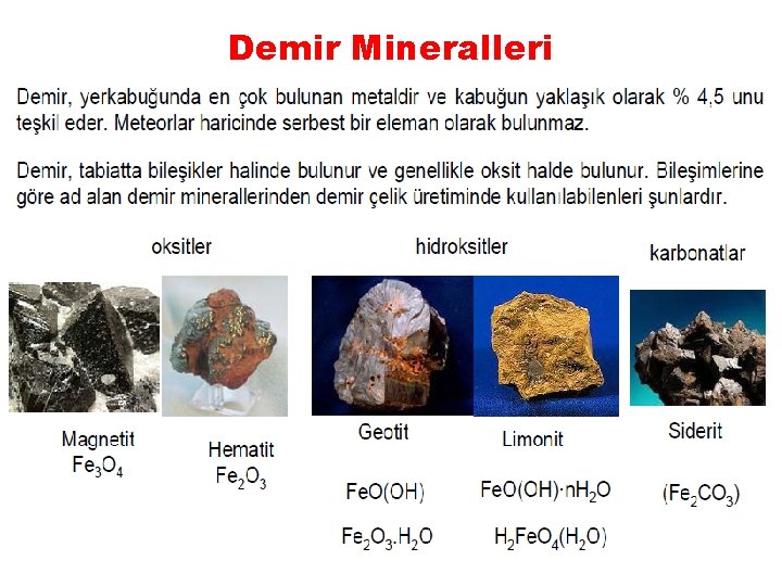 Demir Mineralleri 