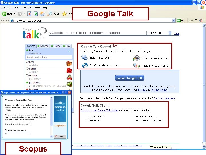 Google Talk Scopus Google Talk Scopus