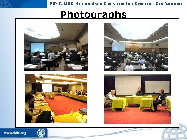 FIDIC MDB Harmonised Construction Contract Conference Photographs 