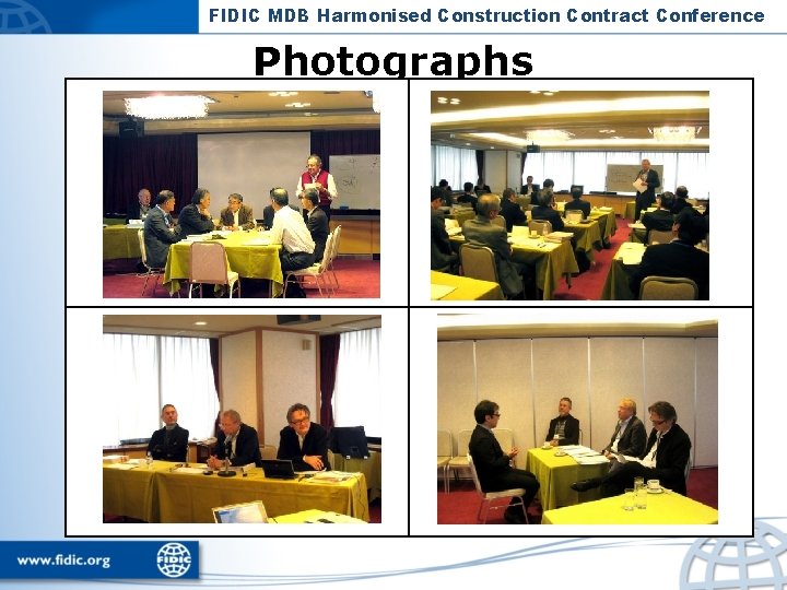 FIDIC MDB Harmonised Construction Contract Conference Photographs 