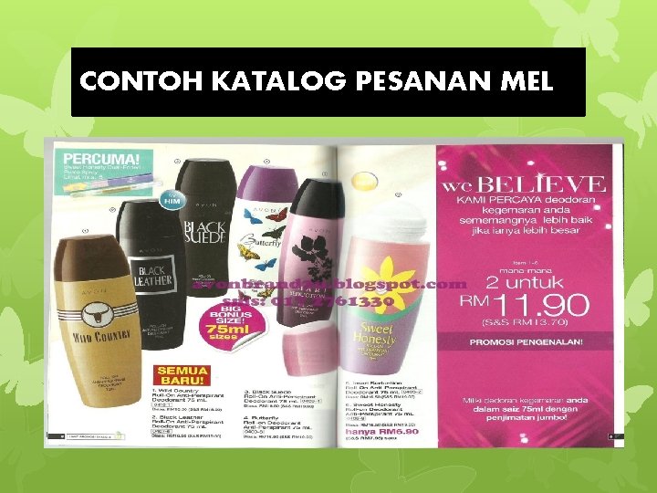 CONTOH KATALOG PESANAN MEL 