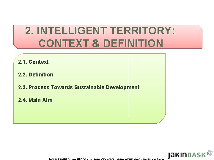 2. INTELLIGENT TERRITORY: CONTEXT & DEFINITION 2. 1. Context 2. 2. Definition 2. 3.